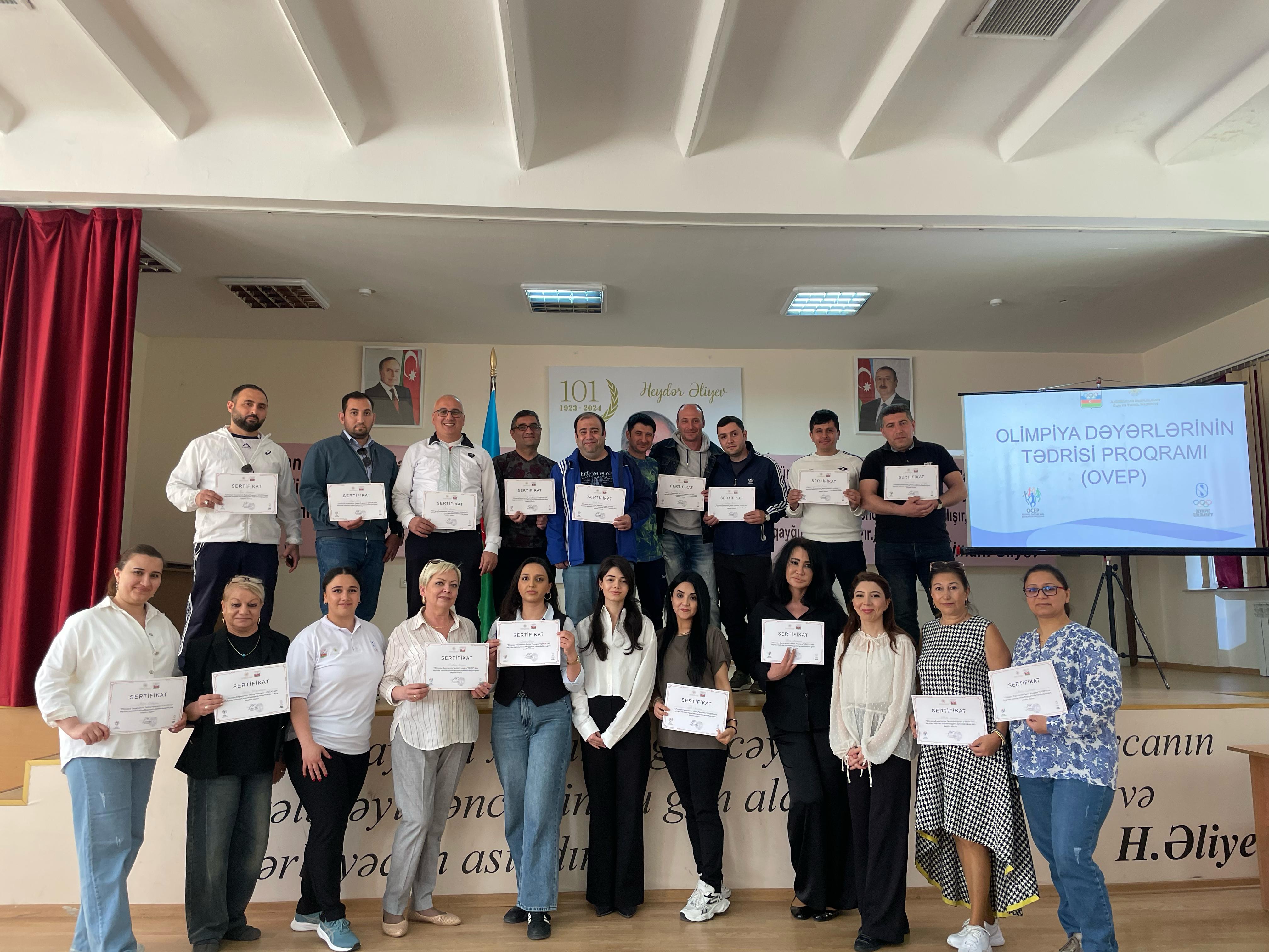 OVEP layihəsi çərçivəsində fiziki tərbiyə müəllimləri üçün Olimpiya dəyərlərinin tədrisinə start verildi